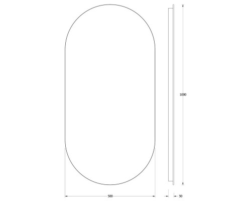 Зеркало 50x100 см Evoform Ledshine BY 2587