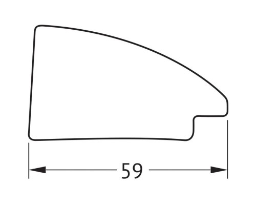 Зеркало 65x65 см брашированное серебро Evoform Octagon BY 7429