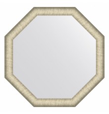 Зеркало 60x60 см брашированное серебро Evoform Octagon BY 7422