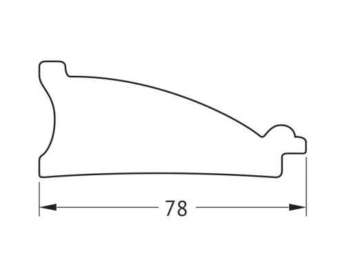 Зеркало 44x54 см белая кожа с хромом Evoform Definite BY 7636