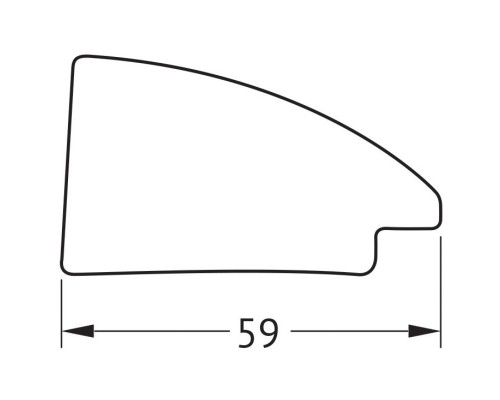 Зеркало 63x113 см брашированное серебро Evoform Definite BY 7609