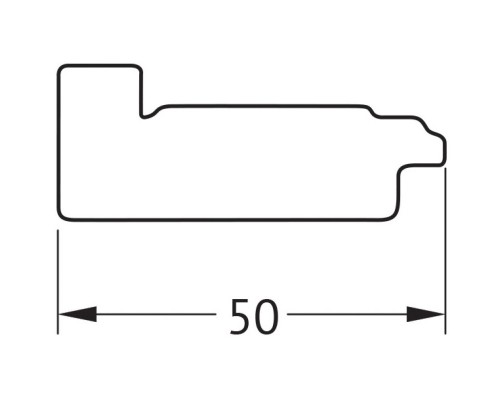 Зеркало 39x49 см состаренное дерево Evoform Definite BY 7603