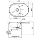 Кухонная мойка Ewigstein иней Rund 50F