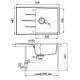 Кухонная мойка Ewigstein иней Gerd 60F