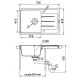 Кухонная мойка Ewigstein топаз Elegant 50F