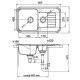 Кухонная мойка Ewigstein иней Antik 60KF