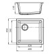 Кухонная мойка Ewigstein топаз 4540
