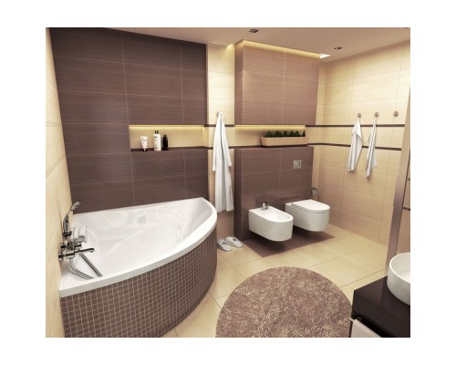 Акриловая ванна 150x150 см Excellent Glamour WAEX.GLA15WH Elit-san.ru