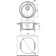 Кухонная мойка Florentina Nikosiya антрацит 20.135.B0510.302