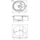 Кухонная мойка Florentina Rodos песочный 20.245.B0620.107