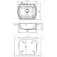 Кухонная мойка Florentina Nire песочный 20.215.D0630.107
