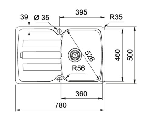 Кухонная мойка Fragranit Franke Antea AZG 611-78 миндаль 114.0537.773