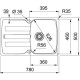 Кухонная мойка Fragranit Franke Antea AZG 611-78 миндаль 114.0537.773