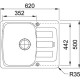 Кухонная мойка Fragranit Franke Antea AZG 611-62 серый камень 114.0563.333