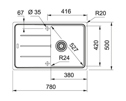 Кухонная мойка Franke Basis BFG 611 ваниль 114.0296.630