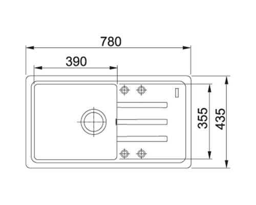 Кухонная мойка Fragranit Franke Malta BSG 611-78 ваниль 114.0391.201