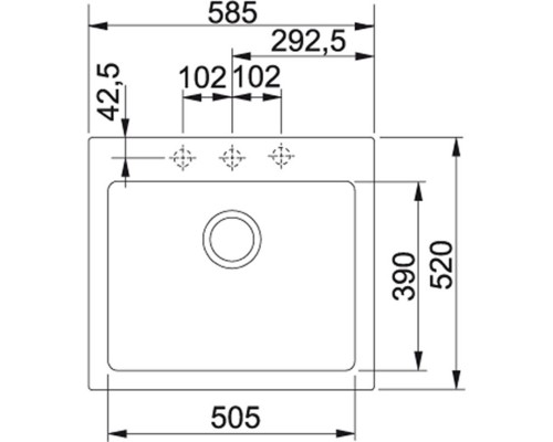 Кухонная мойка Fragranit Franke Maris MRG 610-58 оникс 114.0198.948