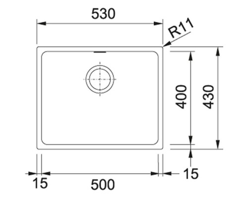 Кухонная мойка Franke Kubus KBG 210-53 белый 135.0339.243