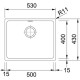 Кухонная мойка Franke Kubus KBG 210-53 белый 135.0339.243