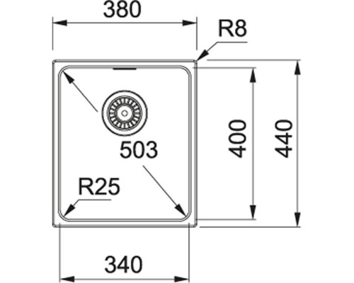 Кухонная мойка Franke Kubus KBG 110-34 бежевая 125.0176.655