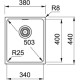 Кухонная мойка Franke Kubus KBG 110-34 бежевая 125.0176.655