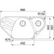 Кухонная мойка Fragranit Franke Antea AZG 661-E сахара 114.0489.388