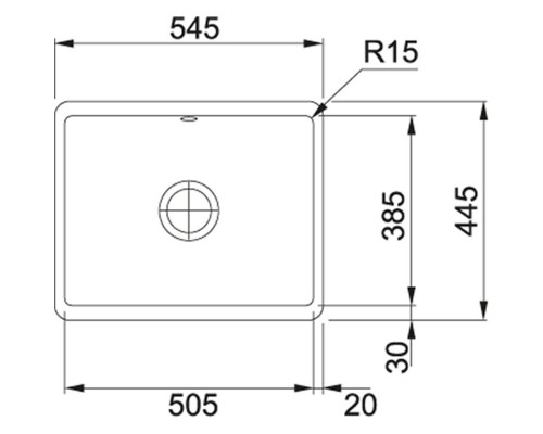 Кухонная мойка Fraceram Franke Kubus KBK 110-50 оникс 126.0335.883