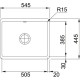 Кухонная мойка Fraceram Franke Kubus KBK 110-50 оникс 126.0335.883