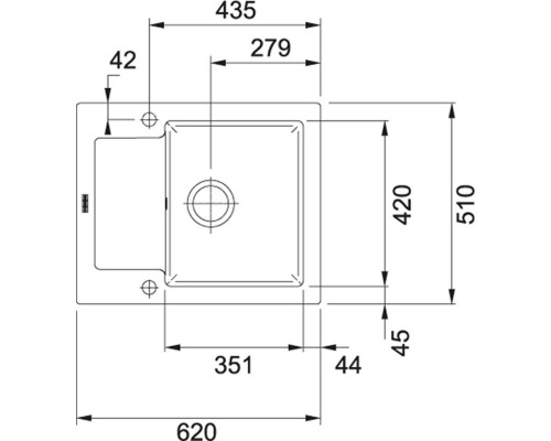 Кухонная мойка Franke Maris MRK 611-62 ваниль 124.0335.674