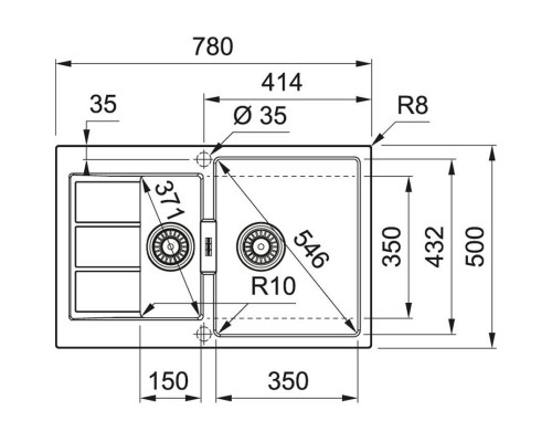 Кухонная мойка Tectonite Franke Sirius S2D 651-78 серый 143.0628.386