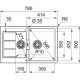 Кухонная мойка Tectonite Franke Sirius S2D 651-78 серый 143.0628.386