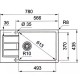 Кухонная мойка Tectonite Franke Sirius S2D 611-78 XL /435 белый 143.0628.357