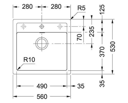 Кухонная мойка Tectonite Franke Sirius SID 610 серый 114.0571.487