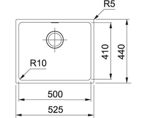 Кухонная мойка Tectonite Franke Sirius SID 110-50 серый 144.0603.820