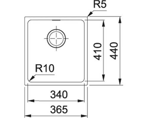 Кухонная мойка Tectonite Franke Sirius SID 110-34 серый 144.0603.819