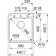 Кухонная мойка Fragranit Franke Centro CNG 610/210-39 белый 114.0639.655