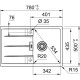 Кухонная мойка Fragranit Franke Centro CNG 611/211-78 миндаль 114.0639.687