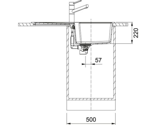 Кухонная мойка Fragranit Franke Urban UBG 611-86 бежевый 114.0595.358