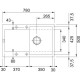 Кухонная мойка Fragranit Franke Maris MRG 611-78 серый камень 114.0604.398