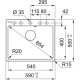 Кухонная мойка Fragranit Franke Centro CNG 610/210-54 бежевый 114.0639.665