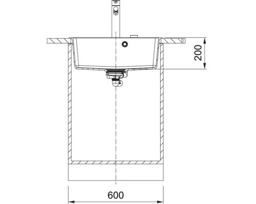 Кухонная мойка Fragranit Franke Centro CNG 610/210-54 бежевый 114.0639.665