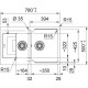 Кухонная мойка Fragranit Franke Urban UBG 651-78 серый камень 114.0595.521