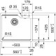 Кухонная мойка Fragranit Franke Urban UBG 610-56 белый 114.0595.380