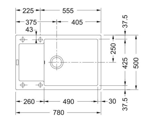 Кухонная мойка Fragranit Franke Maris MRG 611-78/49 оникс 114.0369.154