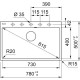 Кухонная мойка Fragranit Franke Centro CNG 610/210-73 белый 114.0628.431