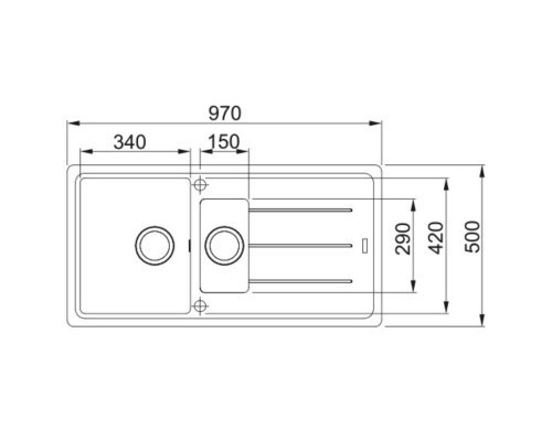 Кухонная мойка Fragranit Franke Basis BFG 651 оникс 114.0276.134