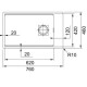 Кухонная мойка Fragranit Franke Kubus 2 KNG 110-62 белый 125.0512.517