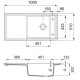 Кухонная мойка Fraceram Franke Ambion ABK 611-100 графит 124.0515.574