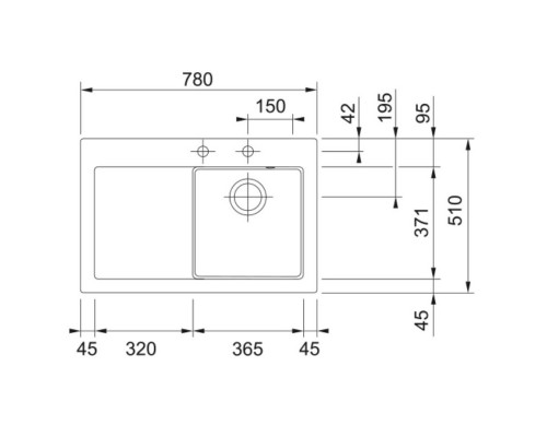 Кухонная мойка Fraceram Franke Mythos MTK 611-78 антрацит 124.0433.440