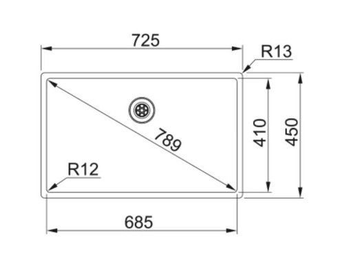 Кухонная мойка Franke Box BXX 210-68 нержавеющая сталь 127.0677.199